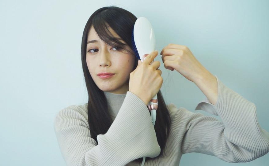 ストレートブラシアイロンでササッとナチュラルストレート