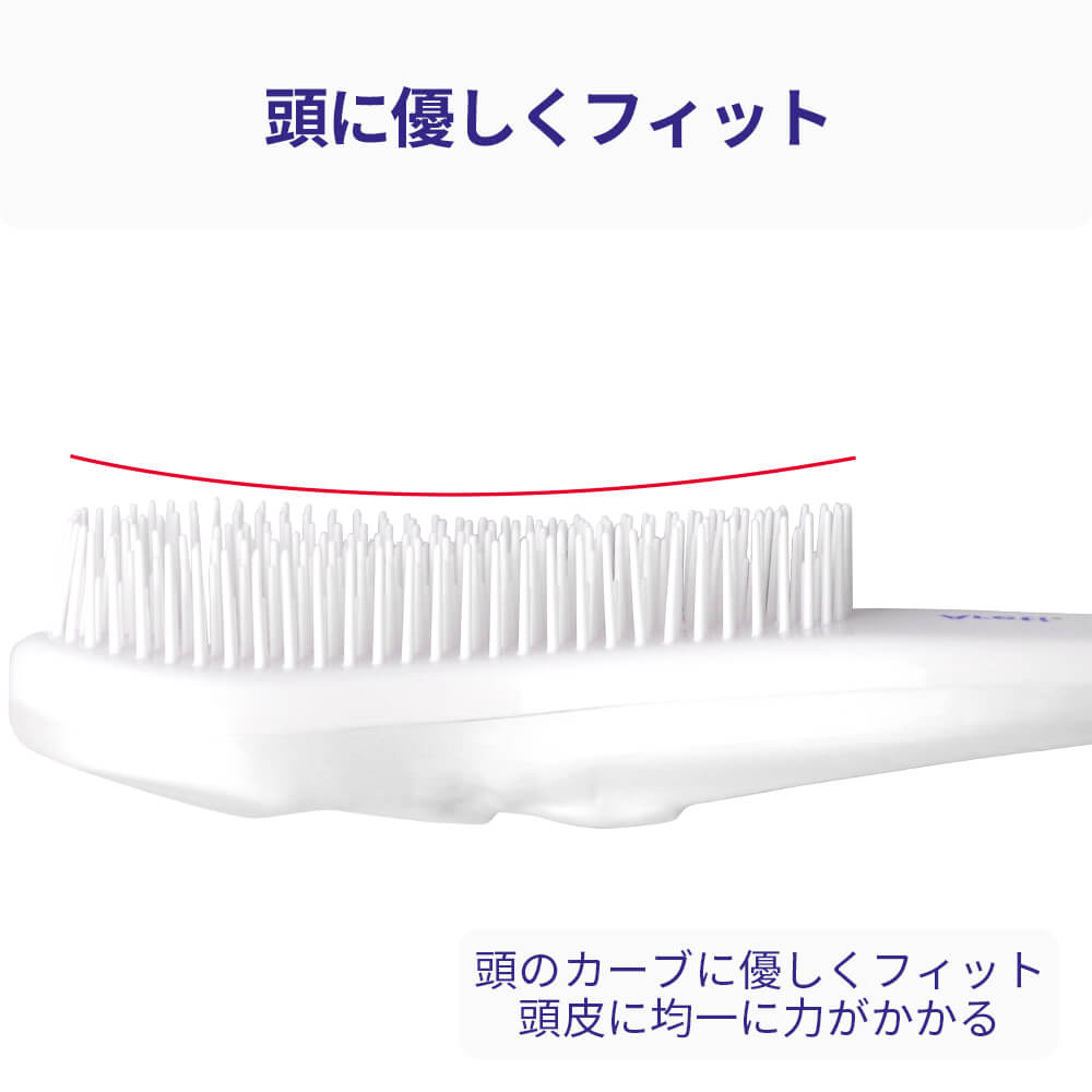 Detangle Brush 静電気防止 スカルプケア ヘアブラシ a673WH