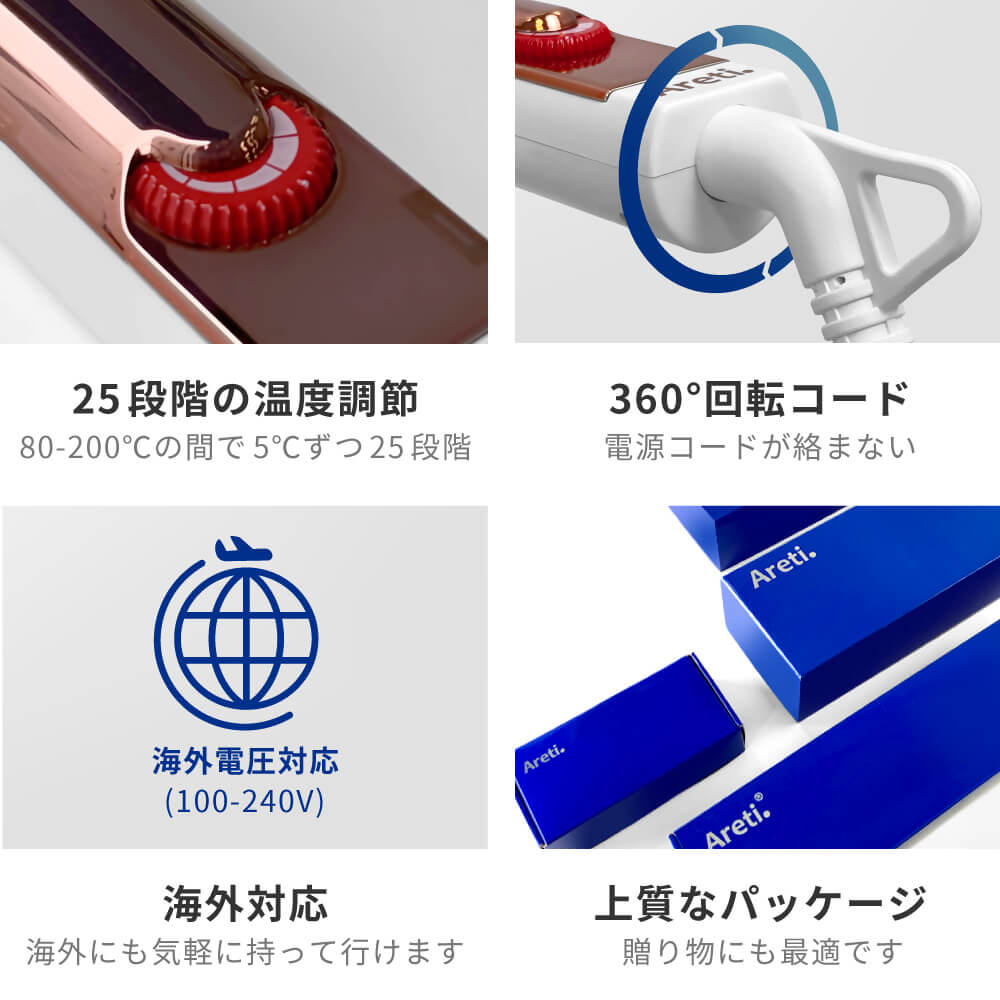 アクシス カール ヘアアイロン コテ i1850GD