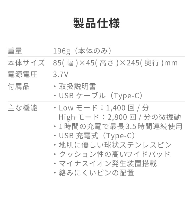マッサージ スカルプケア 静電気防止 ヘアブラシ k2222IDG