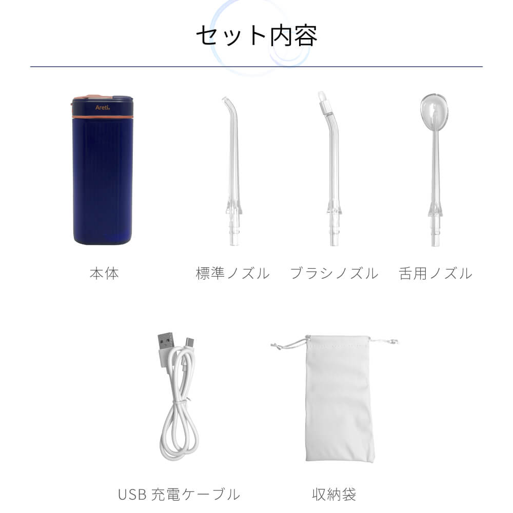 JetⅡ 口臭 ケア 口腔洗浄機 t2112IDG ポータブル
