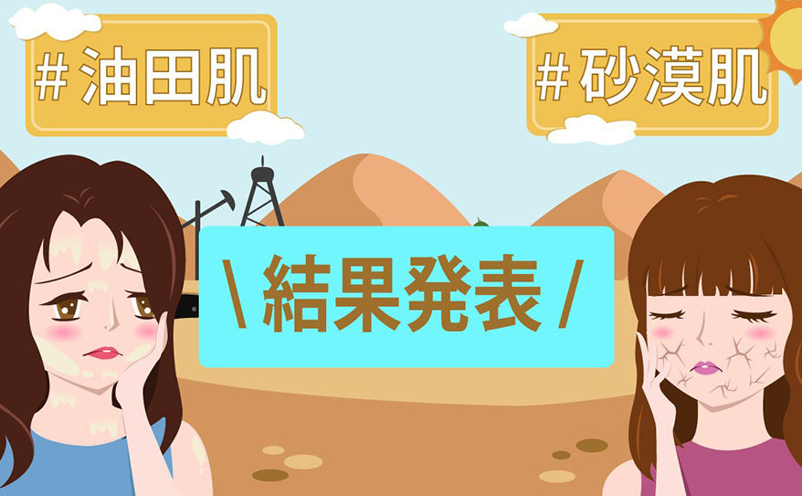 【結果発表】あなたの肌は油田or砂漠？キャンペーン