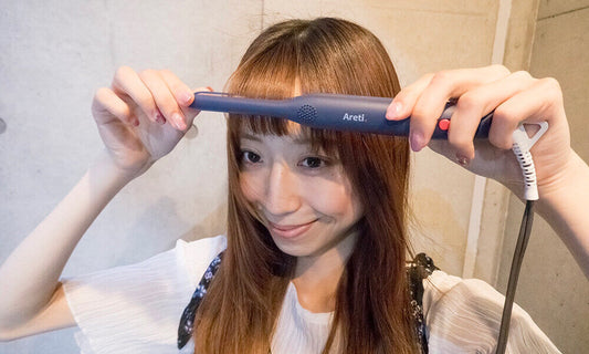 【初心者でも簡単】前髪アイロンで叶える！根本からふんわり流す基本ヘアセット