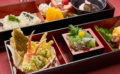 Japanese aesthetic sense. Japanese food.
