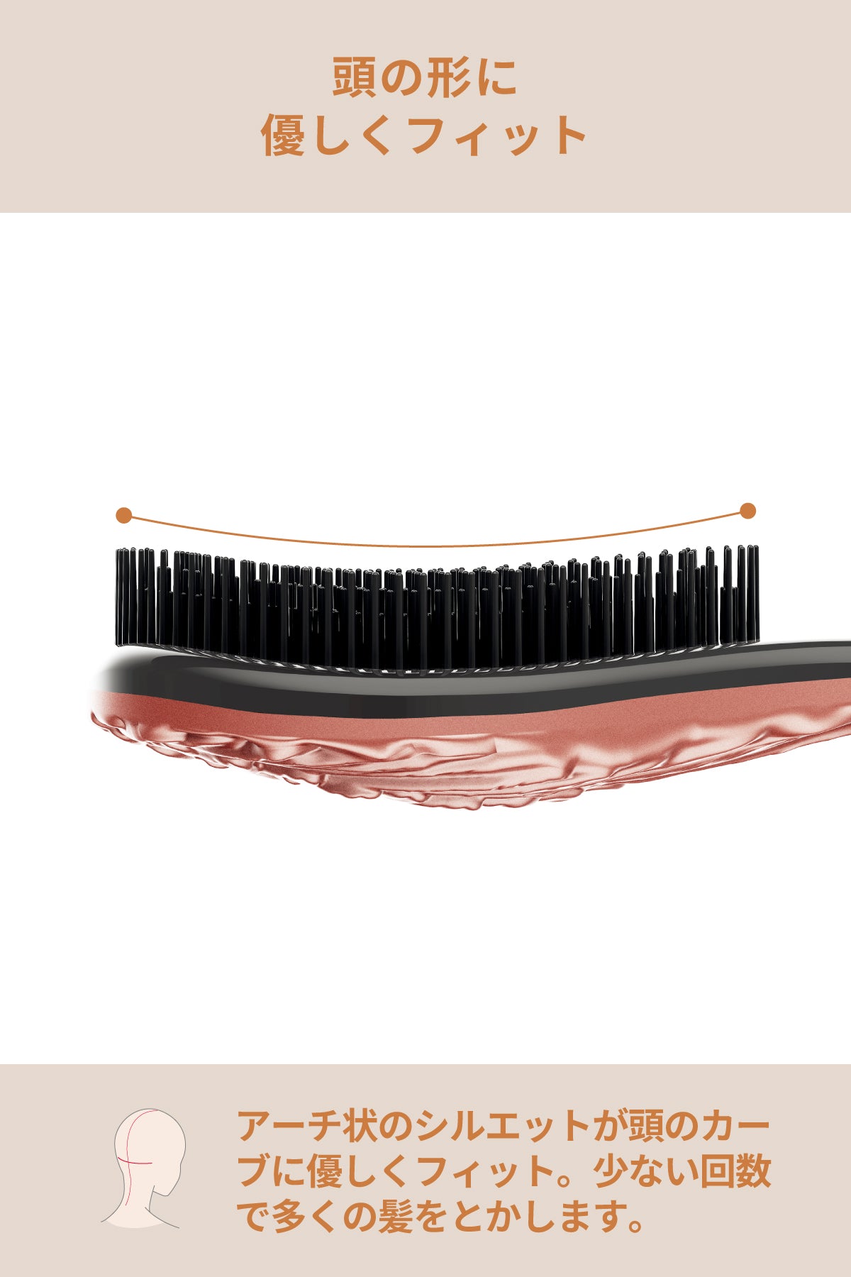 Detangle Brush 静電気防止 スカルプケア ヘアブラシ a673