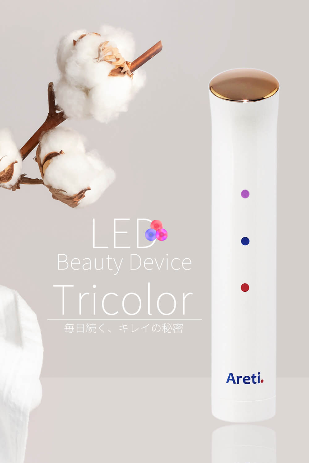 【クリアランスセール】 LED美顔器 Tricolor