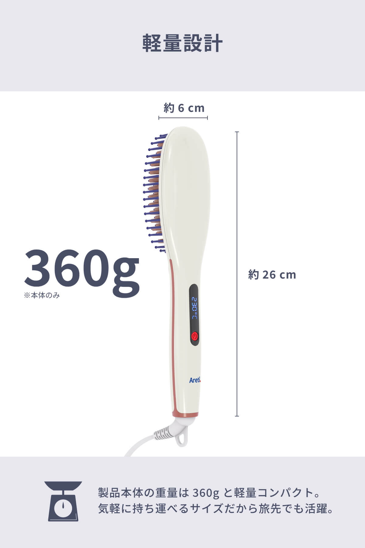 ヒートブラシ i2620WH｜アレティ公式ストア – Areti Japan