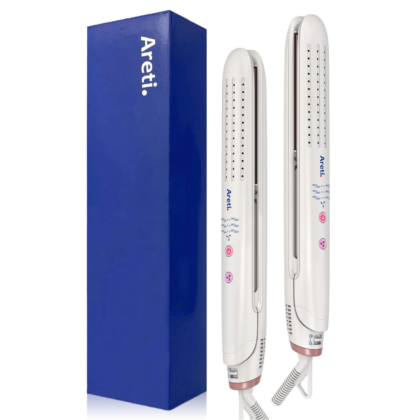 冷マジック 2way ストレート & カール ヘアアイロン i2686WH