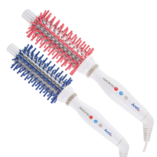 【アウトレット】【30%OFF】ロールブラシヘアアイロン 32mm ピンク ブルー i707PK/BL