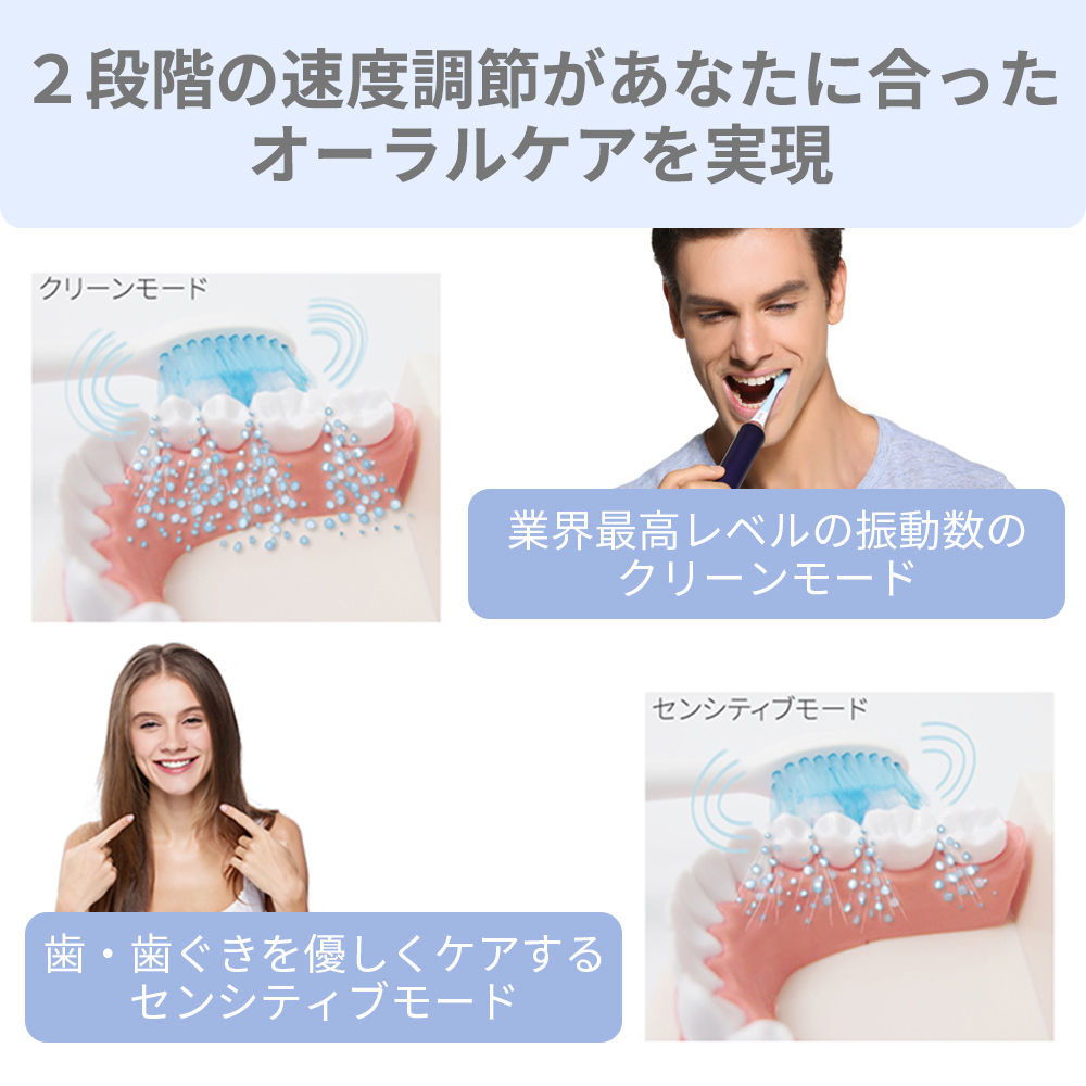 【アウトレット】【30%OFF】MIGAKI 歯周病予防 着色汚れ 電動歯ブラシ t1731IDG