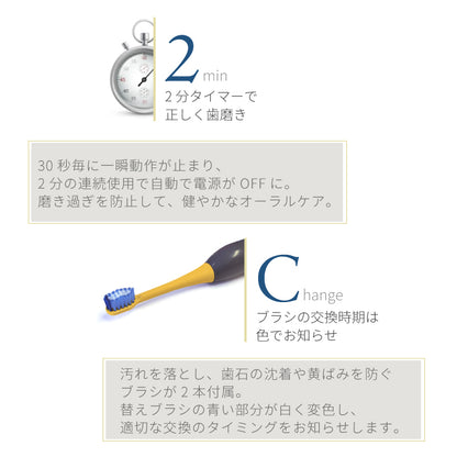 ホワイトニング 歯周病予防 着色汚れ 電動歯ブラシ t2036YL