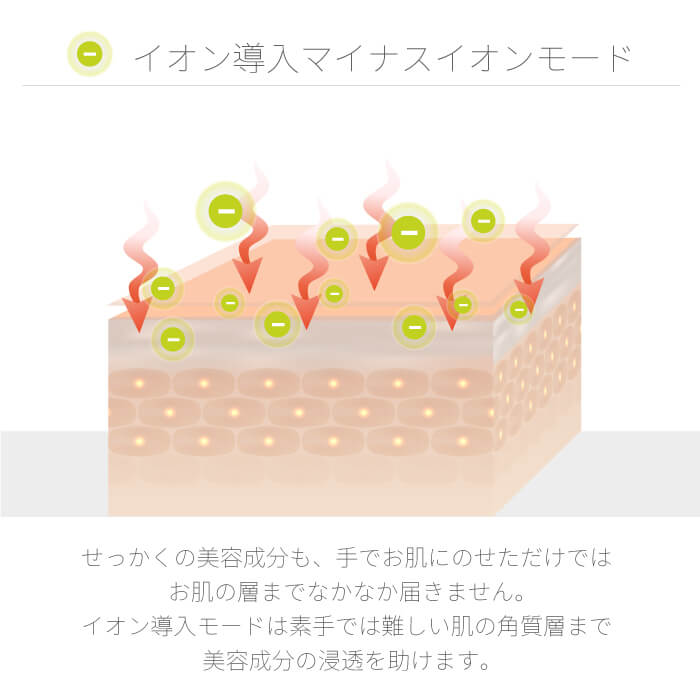 【クリアランスセール】イオン導入・導出美顔器 b1026