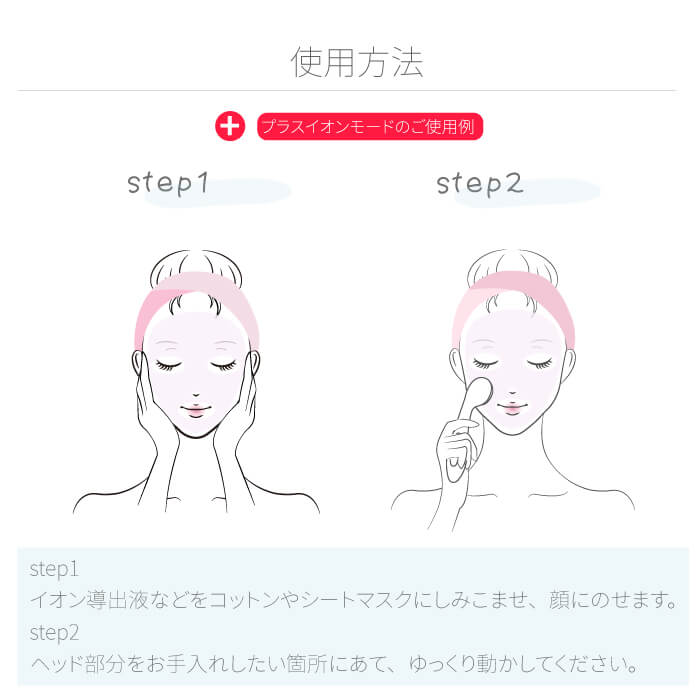 【クリアランスセール】イオン導入・導出美顔器 b1026