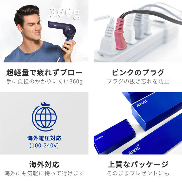 クリアランスセール】ヘアケアドライヤー Kozou d1621IDG｜アレティ