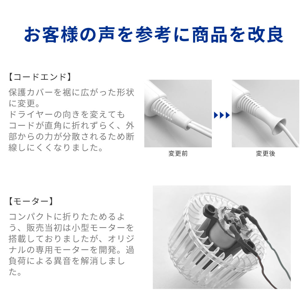 クリアランスセール】LED ドライヤー Kozou d1621WH｜アレティ公式