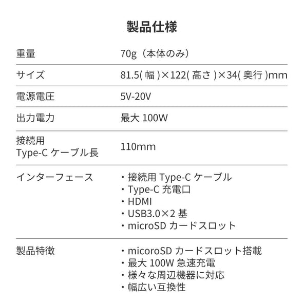 【BLACK FRIDAYセール】Kokucho Play コクチョウプレー Steam deck スチームデック ドック h2211BK コンパクト