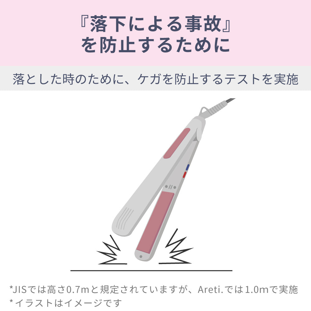 【アウトレット】【30%OFF】ストレートブラシアイロン MINI ピンク ブルー i1798PK/BL