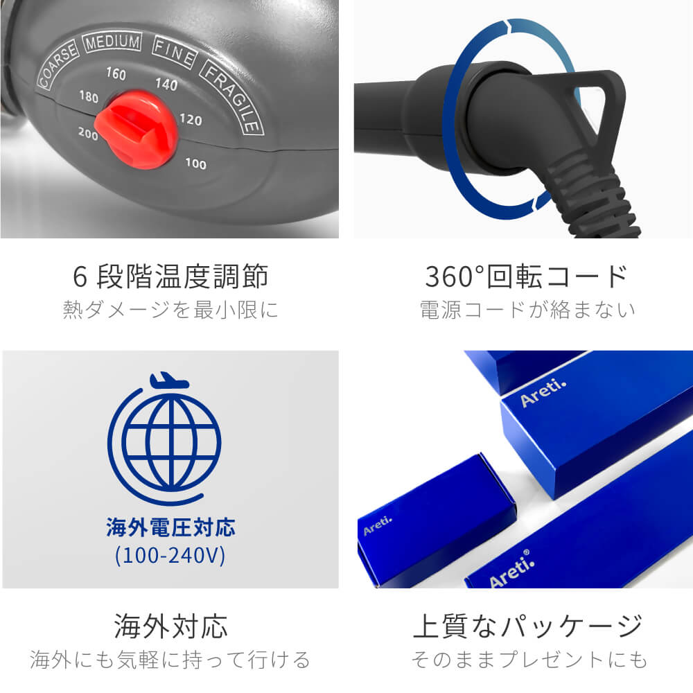 【アウトレット】【30%OFF】キープ カール ヘアアイロン コテ i1962SD i1963SD i1964SD 19mm 25mm  32mm