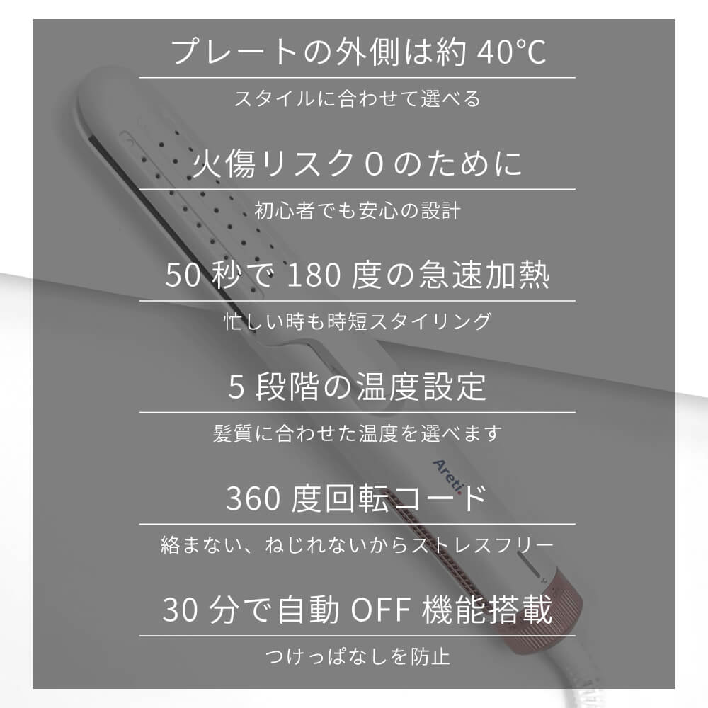 【アウトレット】【30%OFF】冷マジック ReiMagic 2way カール ストレート アイロン i2133GD 25mm