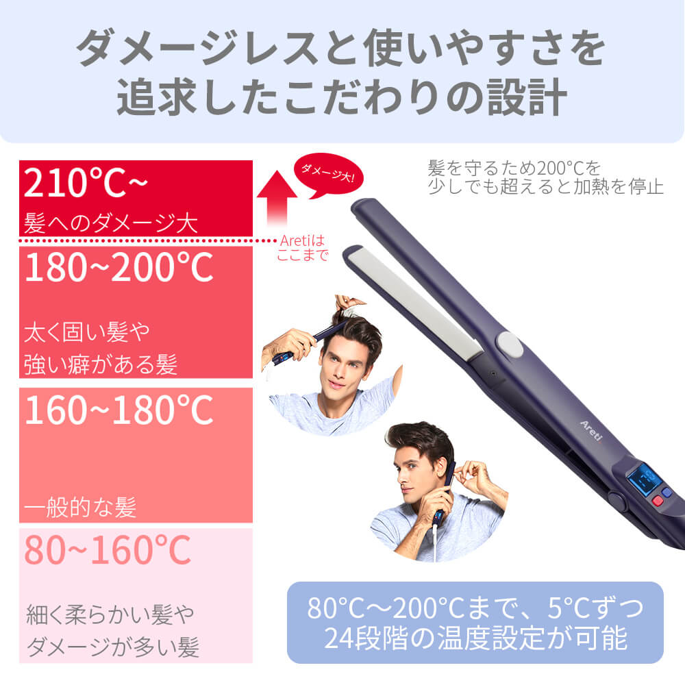 【クリアランスセール】Precision 2way ストレート カール アイロン i628PCPH-IDG 15mm