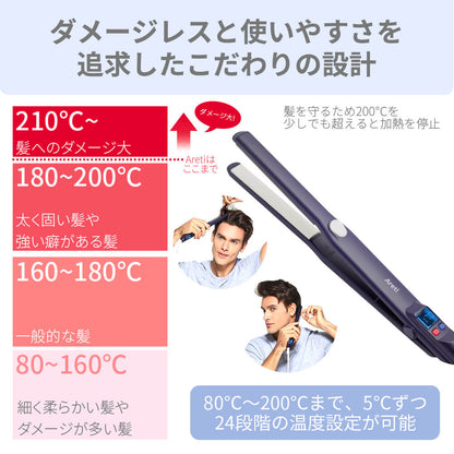 【クリアランスセール】Precision 2way ストレート カール アイロン i628PCPH-IDG 15mm