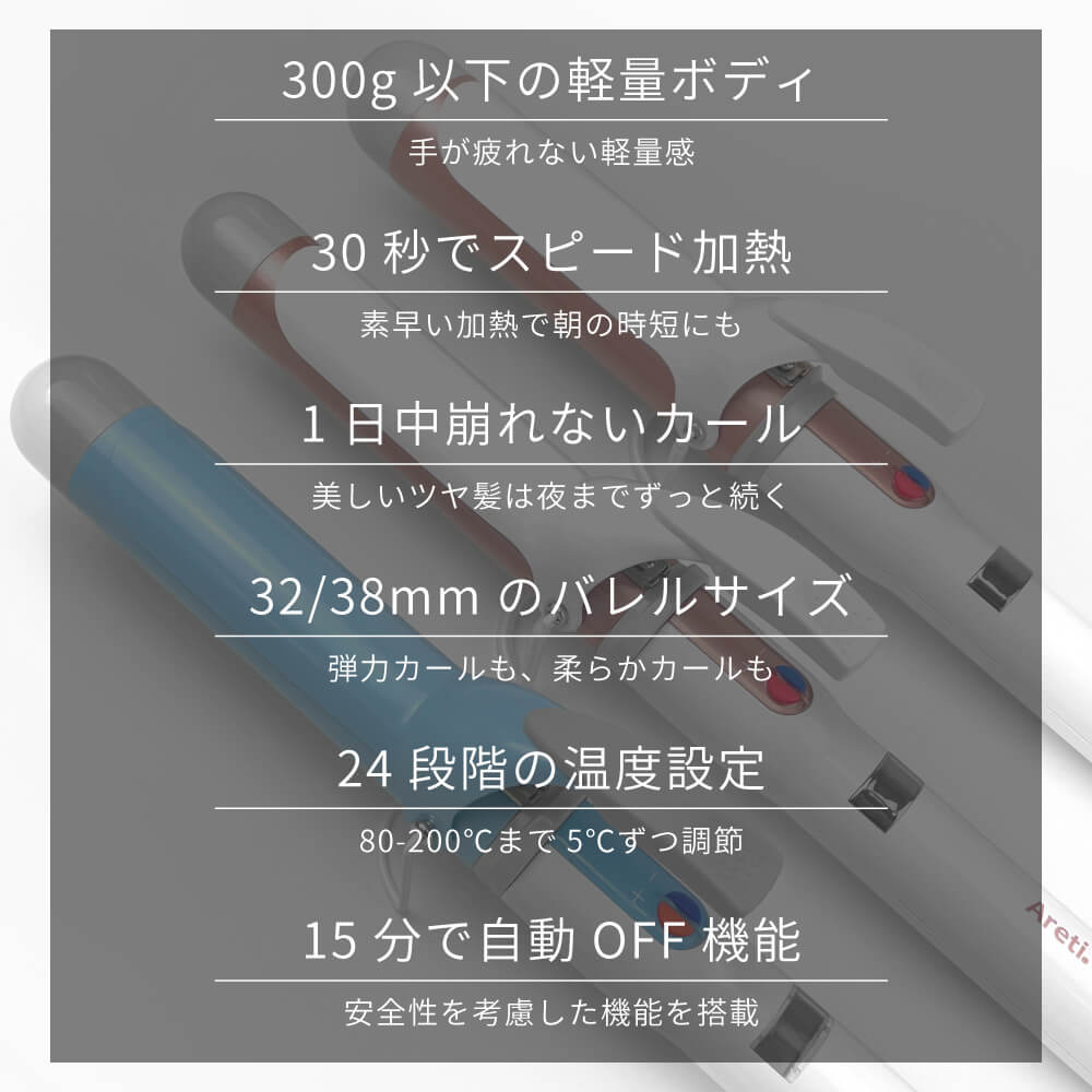 カール アイロン i85B/GD i86GD 32mm/38mm