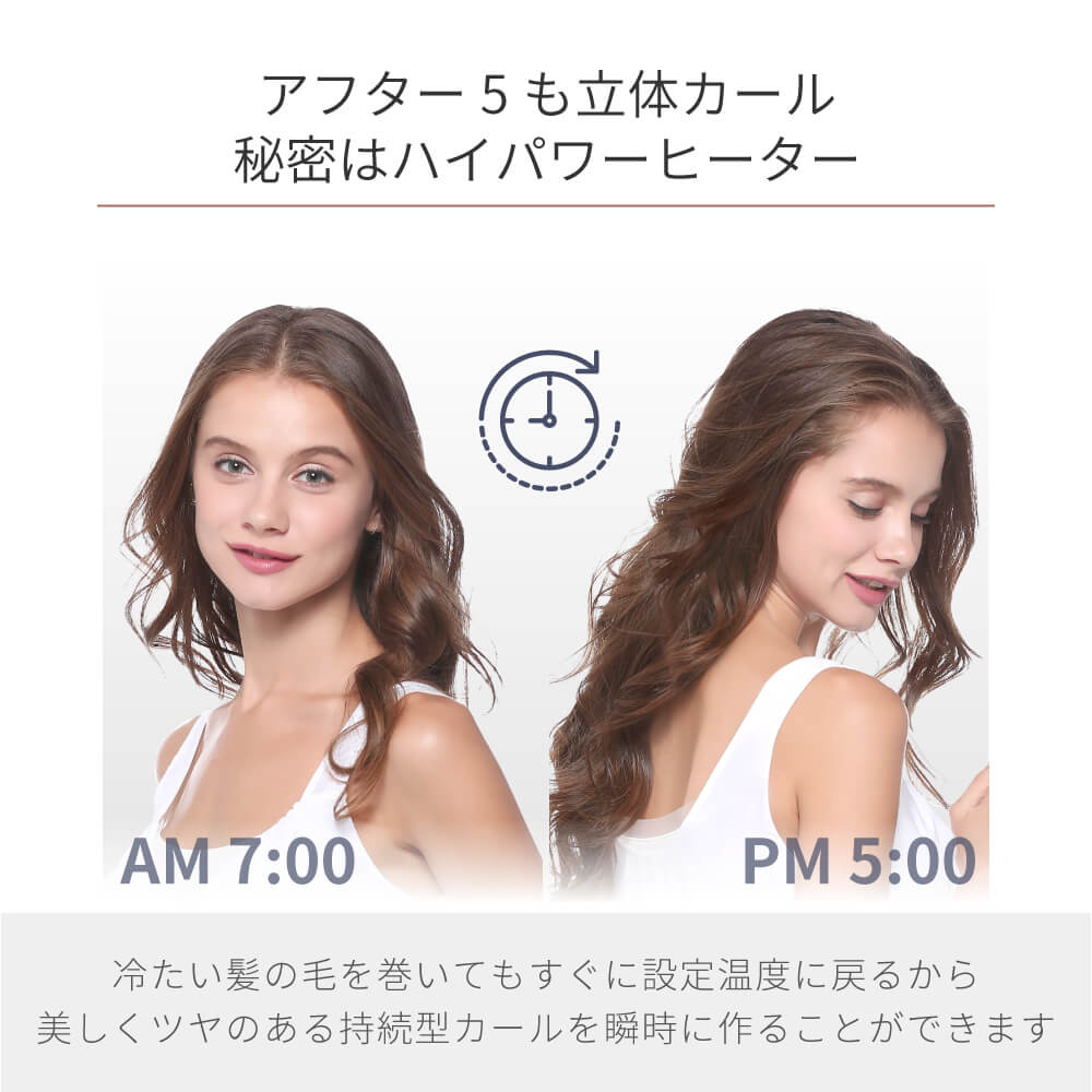 【アウトレット】【30%OFF】マイナスイオン 32mm/38mmカールヘアアイロン i85B/GD i86GD