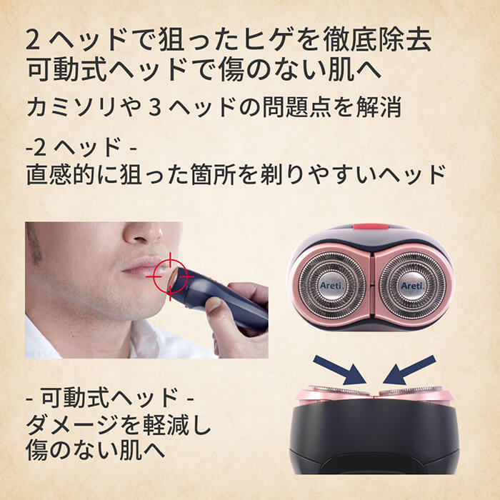 【アウトレット】【30%OFF】Soll-e 旅行用 充電式 シェーバー s1808IDG ポータブル